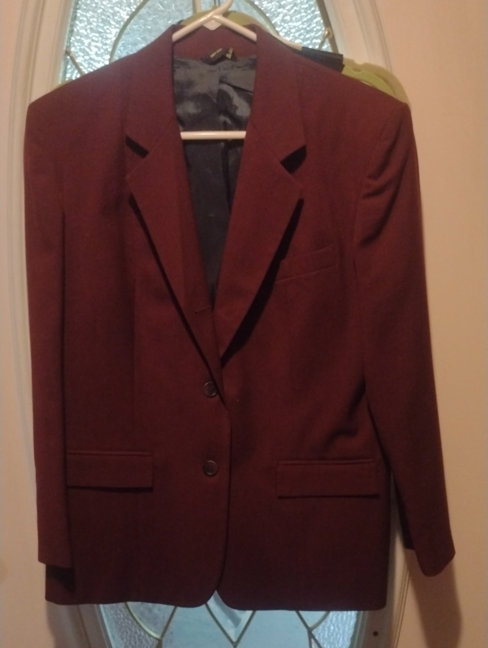 Classic Women's Blazer Jacket - Wine Burgundy